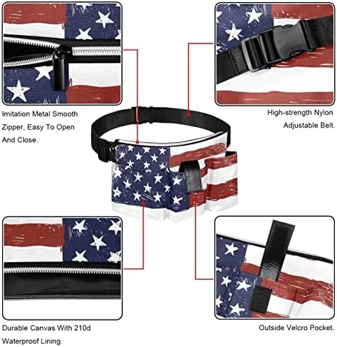 דגל של מארגן הצבע של ארצות הברית מצורף לחגורת כלים | מחזיק כלים עמיד וקומפקטי